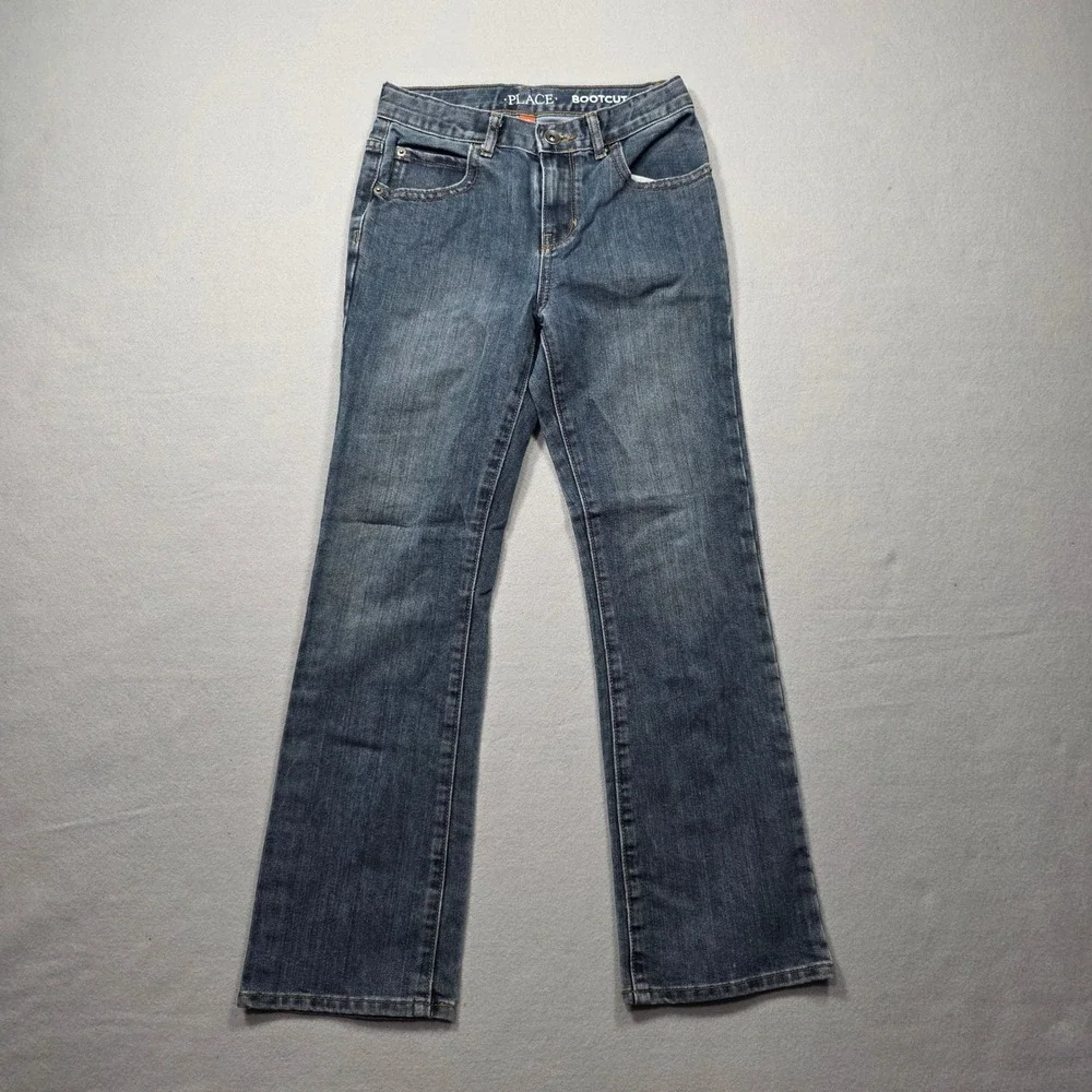 Children's Place Classic Boot Cut - Dark Wash- Girls Size 10